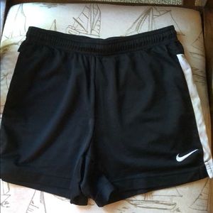 Black Nike dri-fit soccer shorts